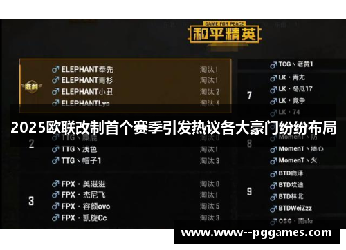 2025欧联改制首个赛季引发热议各大豪门纷纷布局 2025欧联改制首个赛季引发热议各大豪门纷纷布局
