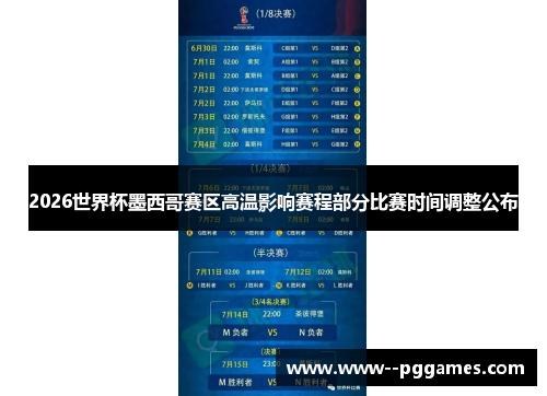 2026世界杯墨西哥赛区高温影响赛程部分比赛时间调整公布 2026世界杯墨西哥赛区高温影响赛程部分比赛时间调整公布